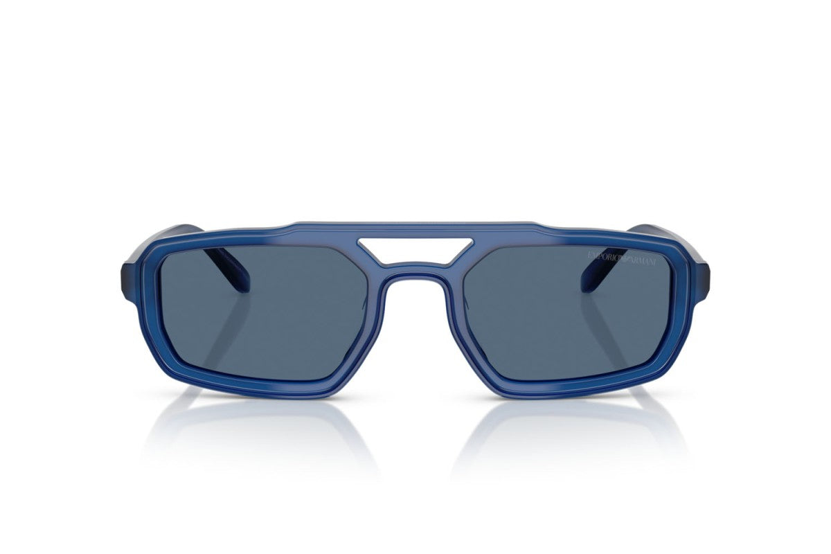 OCCHIALE DA SOLE UOMO | EMPORIO ARMANI EA 4240U - 620180 BLU OPALE LUCIDO - CALIBRO 53