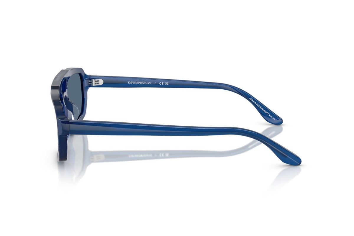 OCCHIALE DA SOLE UOMO | EMPORIO ARMANI EA 4240U - 620180 BLU OPALE LUCIDO - CALIBRO 53