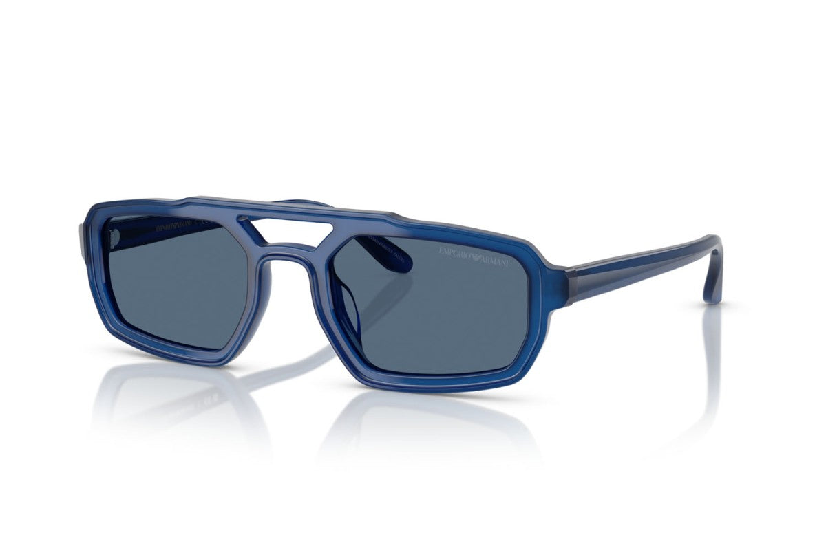 OCCHIALE DA SOLE UOMO | EMPORIO ARMANI EA 4240U - 620180 BLU OPALE LUCIDO - CALIBRO 53