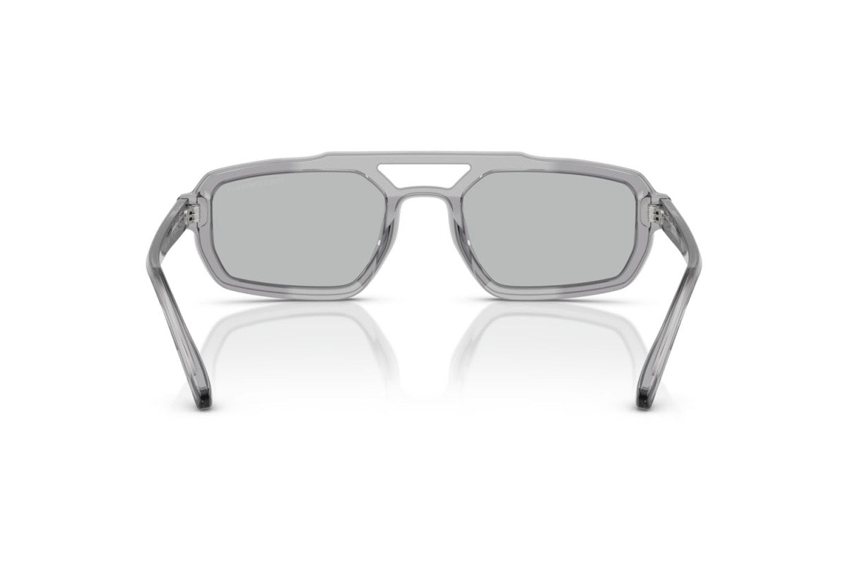 OCCHIALE DA SOLE UOMO | EMPORIO ARMANI EA 4240U - 620287 GRIGIO TRASPARENTE LUCIDO - CALIBRO 53
