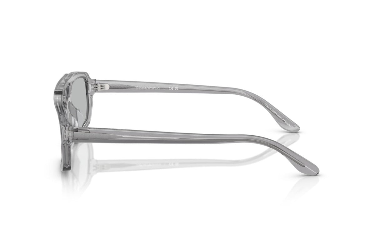 OCCHIALE DA SOLE UOMO | EMPORIO ARMANI EA 4240U - 620287 GRIGIO TRASPARENTE LUCIDO - CALIBRO 53