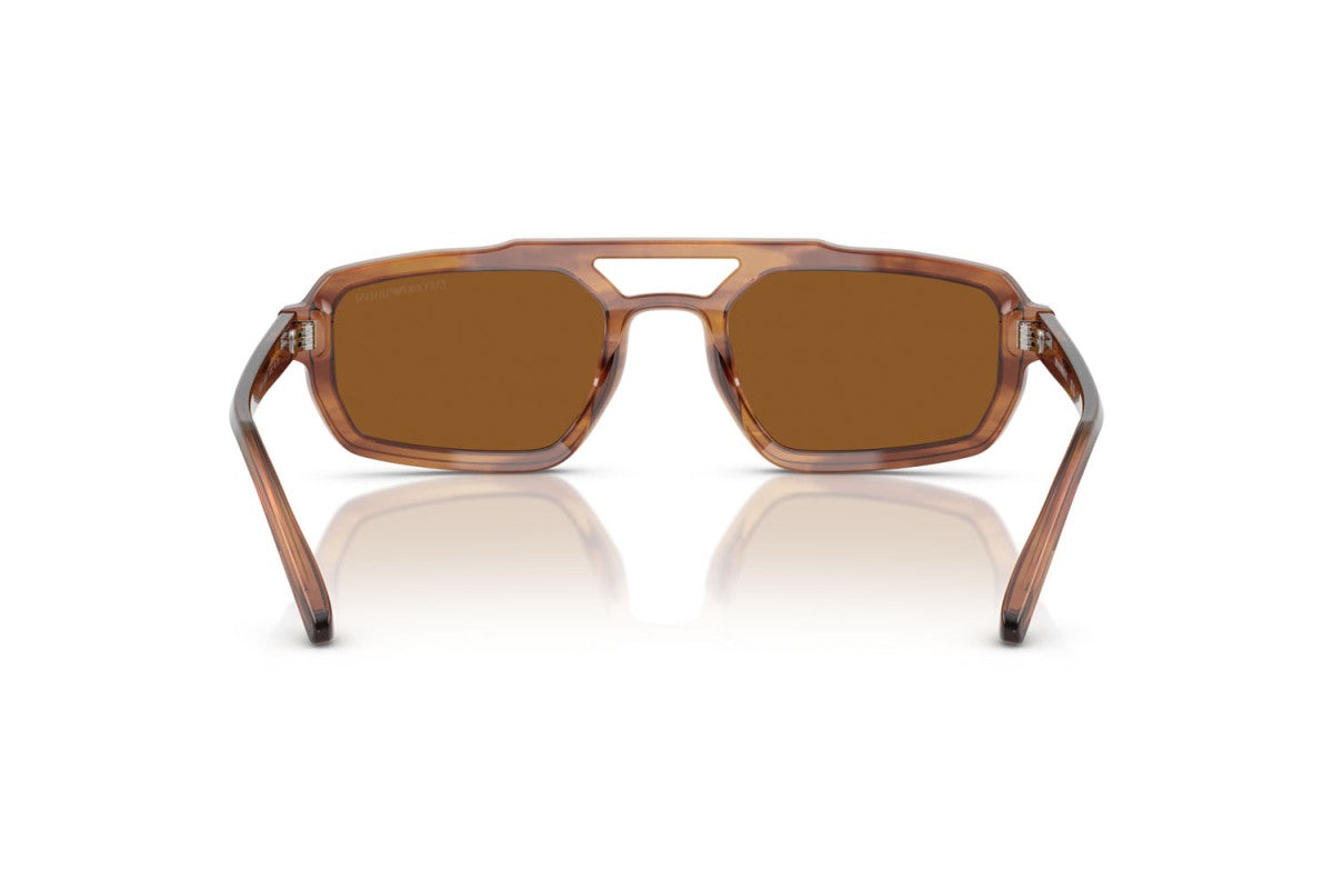OCCHIALE DA SOLE UOMO | EMPORIO ARMANI EA 4240U - 620373 MARRONE AVANA LUCIDO - CALIBRO 53
