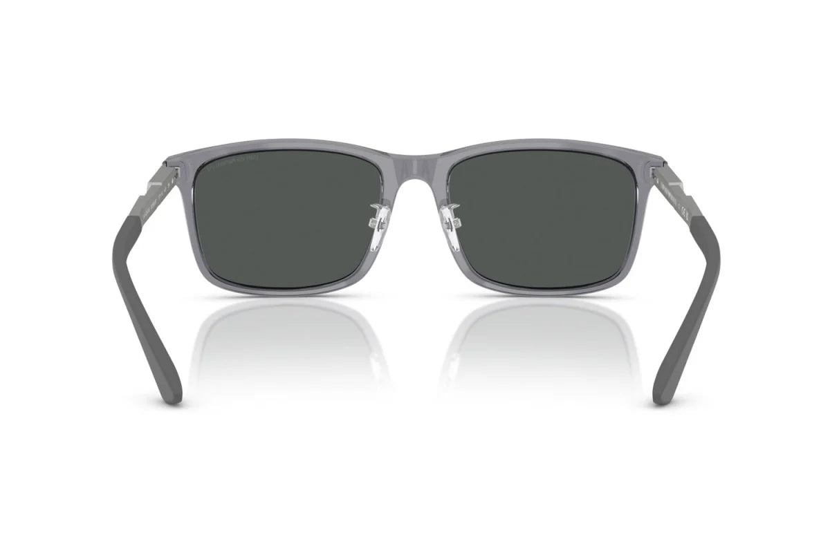 OCCHIALE DA SOLE UOMO | EMPORIO ARMANI EA 4241D - 620687 GRIGIO TRASPARENTE LUCIDO - CALIBRO 57