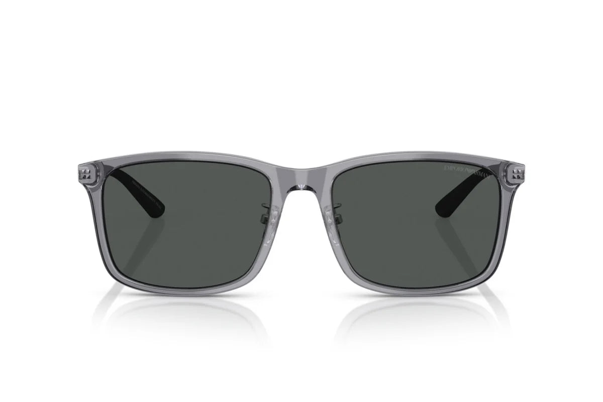 OCCHIALE DA SOLE UOMO | EMPORIO ARMANI EA 4241D - 620687 GRIGIO TRASPARENTE LUCIDO - CALIBRO 57