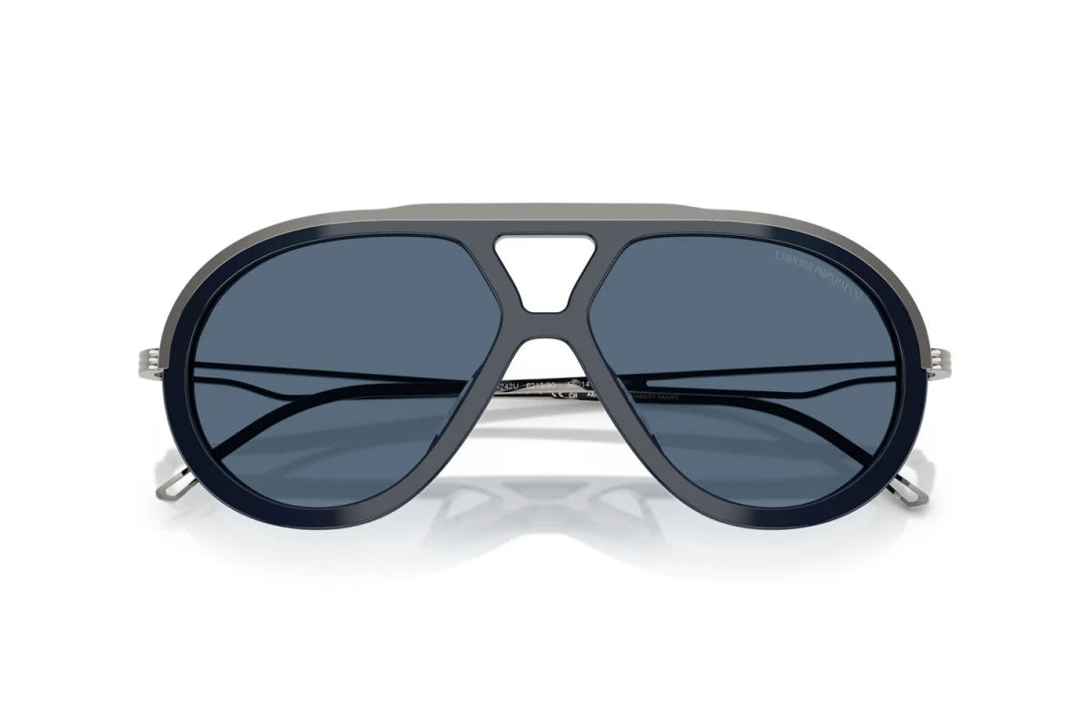 OCCHIALE DA SOLE UOMO | EMPORIO ARMANI EA 4242U - 621380 BLU BRILLANTE - CALIBRO 56