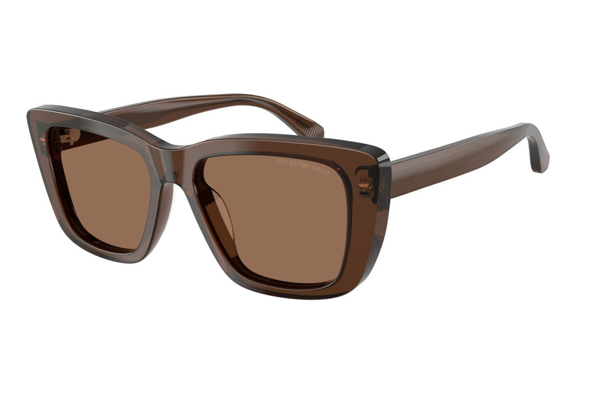 OCCHIALE DA SOLE DONNA | EMPORIO ARMANI EA 4246U - 625173 MARRONE TRASPARENTE LUCIDO - CALIBRO 54