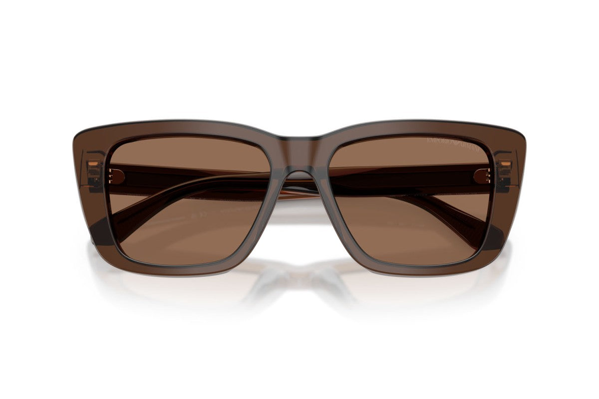 OCCHIALE DA SOLE DONNA | EMPORIO ARMANI EA 4246U - 625173 MARRONE TRASPARENTE LUCIDO - CALIBRO 54