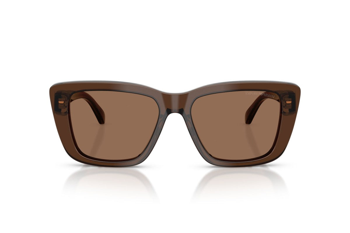 OCCHIALE DA SOLE DONNA | EMPORIO ARMANI EA 4246U - 625173 MARRONE TRASPARENTE LUCIDO - CALIBRO 54