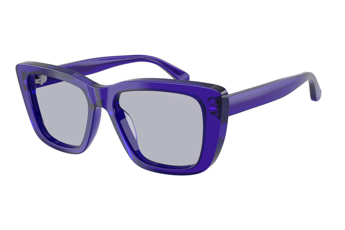 OCCHIALE DA SOLE DONNA | EMPORIO ARMANI EA 4246U - 6253/1 VIOLA TRASPARENTE LUCIDO - CALIBRO 54
