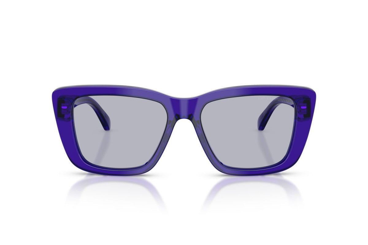OCCHIALE DA SOLE DONNA | EMPORIO ARMANI EA 4246U - 6253/1 VIOLA TRASPARENTE LUCIDO - CALIBRO 54