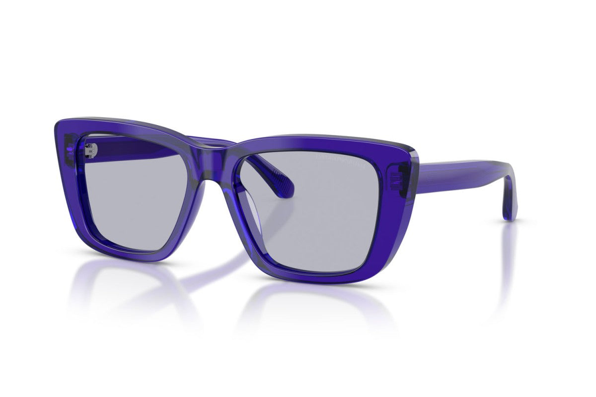 OCCHIALE DA SOLE DONNA | EMPORIO ARMANI EA 4246U - 6253/1 VIOLA TRASPARENTE LUCIDO - CALIBRO 54