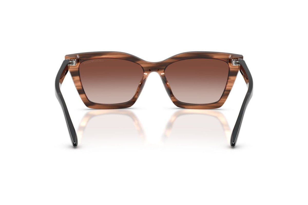 OCCHIALE DA SOLE DONNA | EMPORIO ARMANI EA 4250U - 626613 MARRONE STRIATO LUCIDO - CALIBRO 54