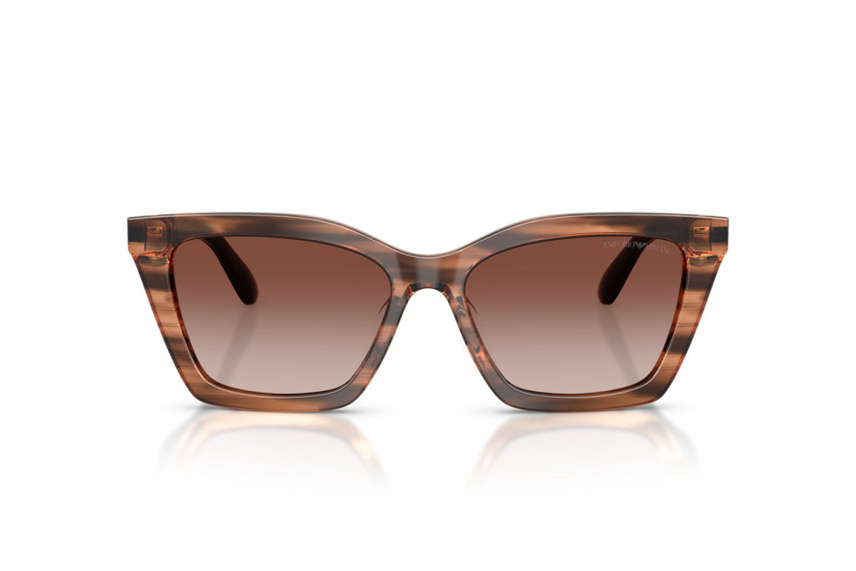OCCHIALE DA SOLE DONNA | EMPORIO ARMANI EA 4250U - 626613 MARRONE STRIATO LUCIDO - CALIBRO 54
