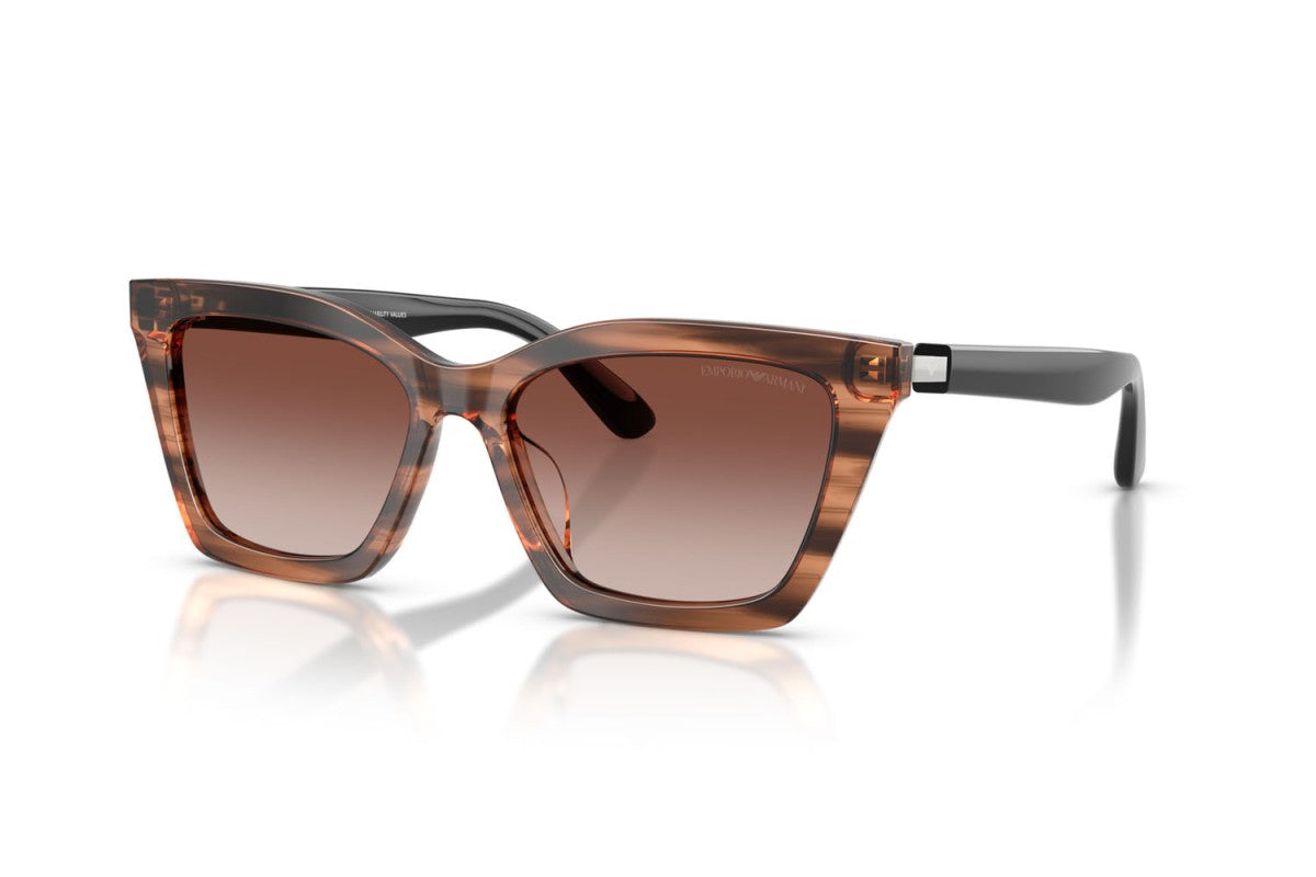 OCCHIALE DA SOLE DONNA | EMPORIO ARMANI EA 4250U - 626613 MARRONE STRIATO LUCIDO - CALIBRO 54