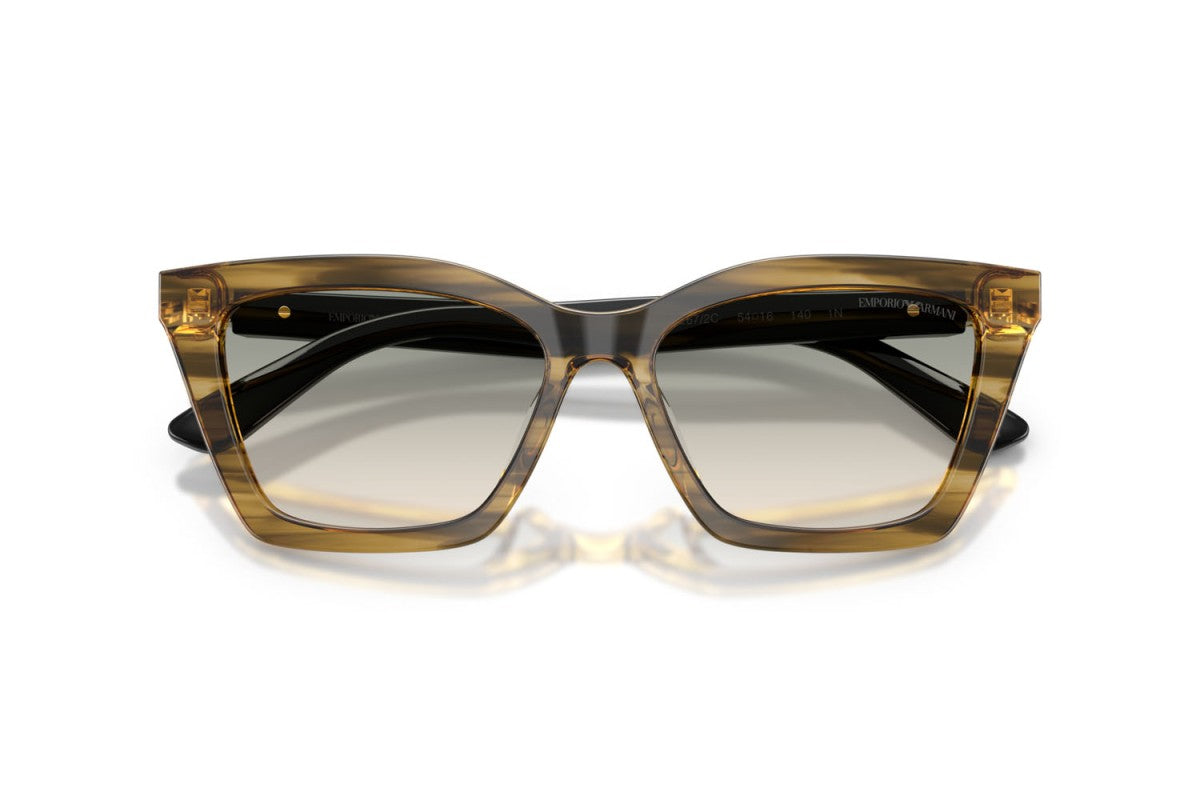 OCCHIALE DA SOLE DONNA | EMPORIO ARMANI EA 4250U - 62672C VERDE STRIATO LUCIDO - CALIBRO 54