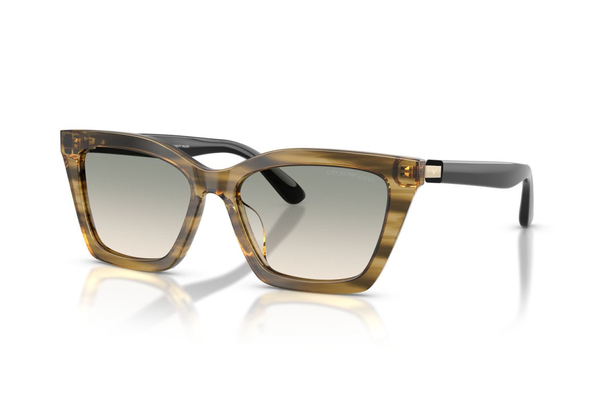 OCCHIALE DA SOLE DONNA | EMPORIO ARMANI EA 4250U - 62672C VERDE STRIATO LUCIDO - CALIBRO 54