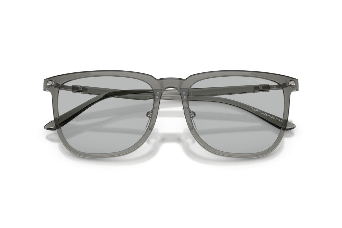 OCCHIALE DA SOLE UNISEX | EMPORIO ARMANI EA 4255D - 502987 GRIGIO TRASPARENTE LUCIDO - CALIBRO 56