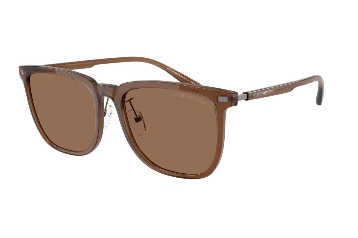 OCCHIALE DA SOLE UNISEX | EMPORIO ARMANI EA 4255D - 628273 MARRONE TRASPARENTE LUCID - CALIBRO 56