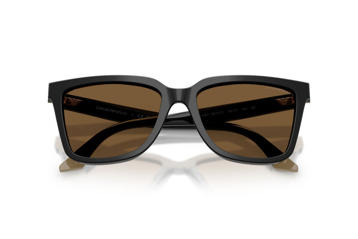 OCCHIALE DA SOLE DONNA | EMPORIO ARMANI EA 4261 - 631373 NERO/BEIGE - CALIBRO 55