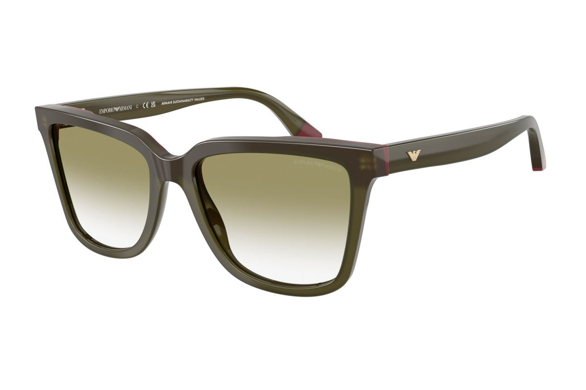 OCCHIALE DA SOLE DONNA | EMPORIO ARMANI EA 4261 - 6316W0 VERDE OPALE/BORDEAUX - CALIBRO 55
