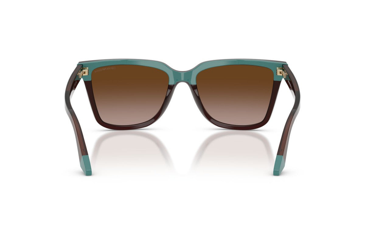 OCCHIALE DA SOLE DONNA | EMPORIO ARMANI EA 4261 - 631813 MARRONE/VERDE ACQUA TRASPARENTE - CALIBRO 55