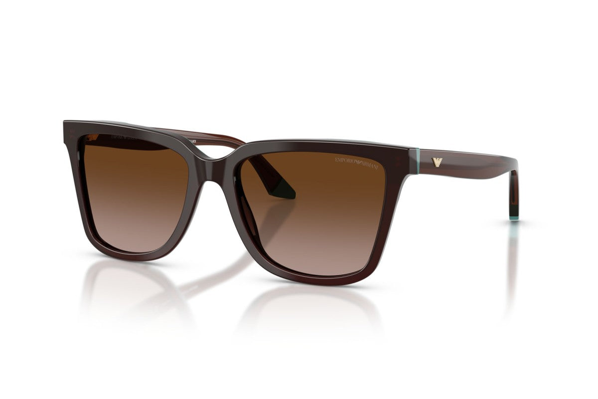 OCCHIALE DA SOLE DONNA | EMPORIO ARMANI EA 4261 - 631813 MARRONE/VERDE ACQUA TRASPARENTE - CALIBRO 55