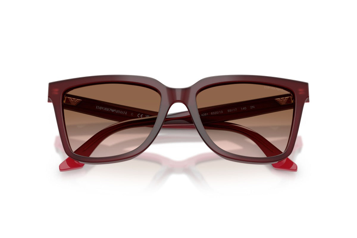 OCCHIALE DA SOLE DONNA | EMPORIO ARMANI EA 4261 - 632013 BORDEAUX/ROSA OPALE - CALIBRO 55