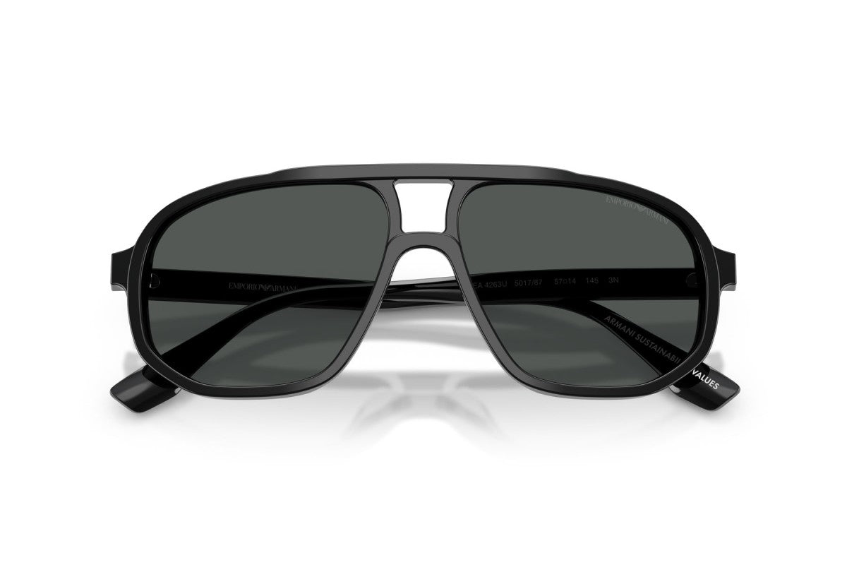 OCCHIALE DA SOLE UOMO | EMPORIO ARMANI EA 4263U - 501787 NERO LUCIDO - CALIBRO 57
