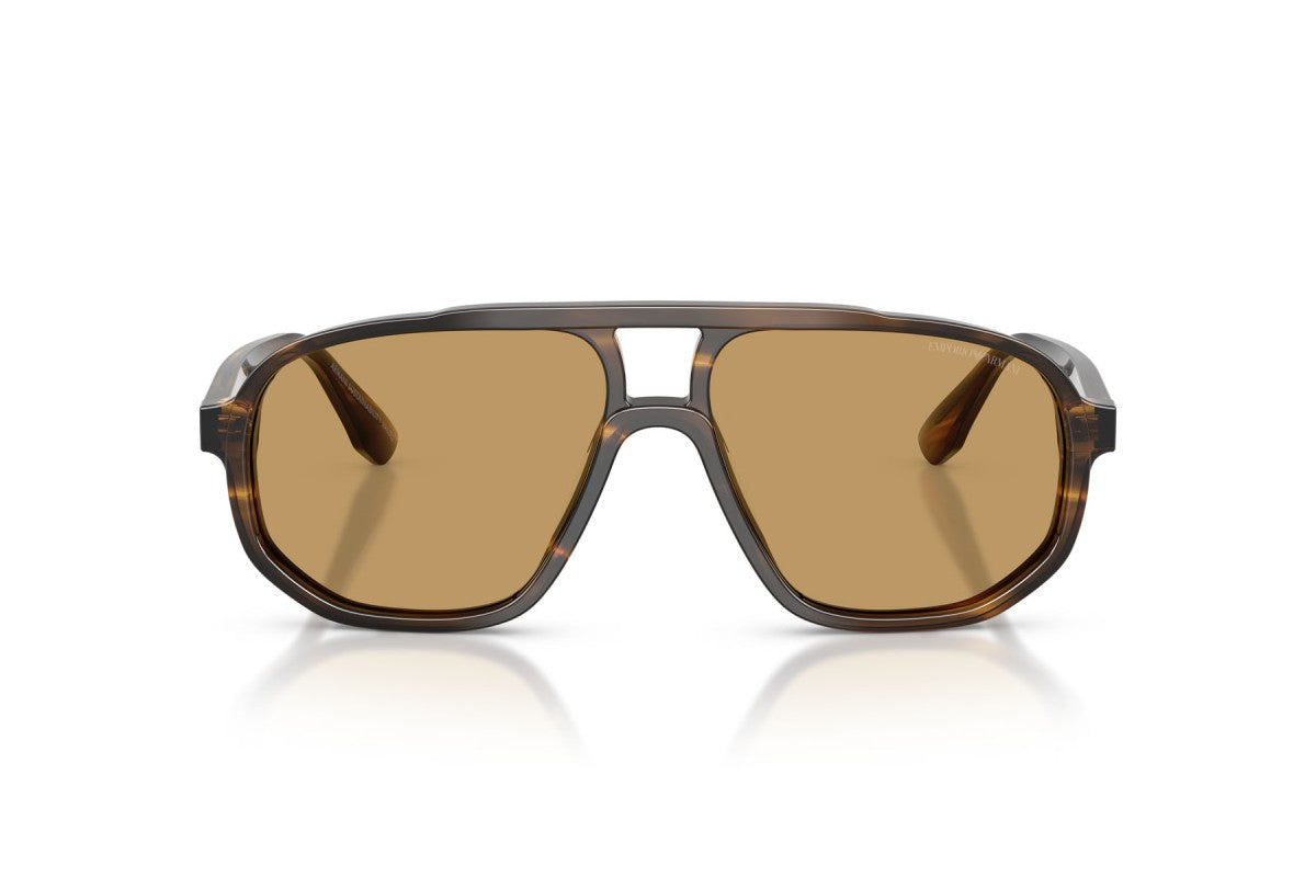 OCCHIALE DA SOLE UOMO | EMPORIO ARMANI EA 4263U - 632673 VERDE SCURO STRIATO - CALIBRO 57
