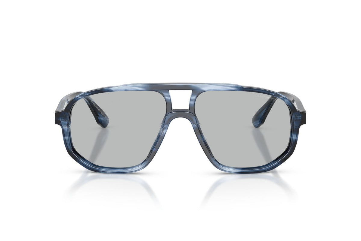 OCCHIALE DA SOLE UOMO | EMPORIO ARMANI EA 4263U - 632787 BLU SCURO A STRISCE - CALIBRO 57