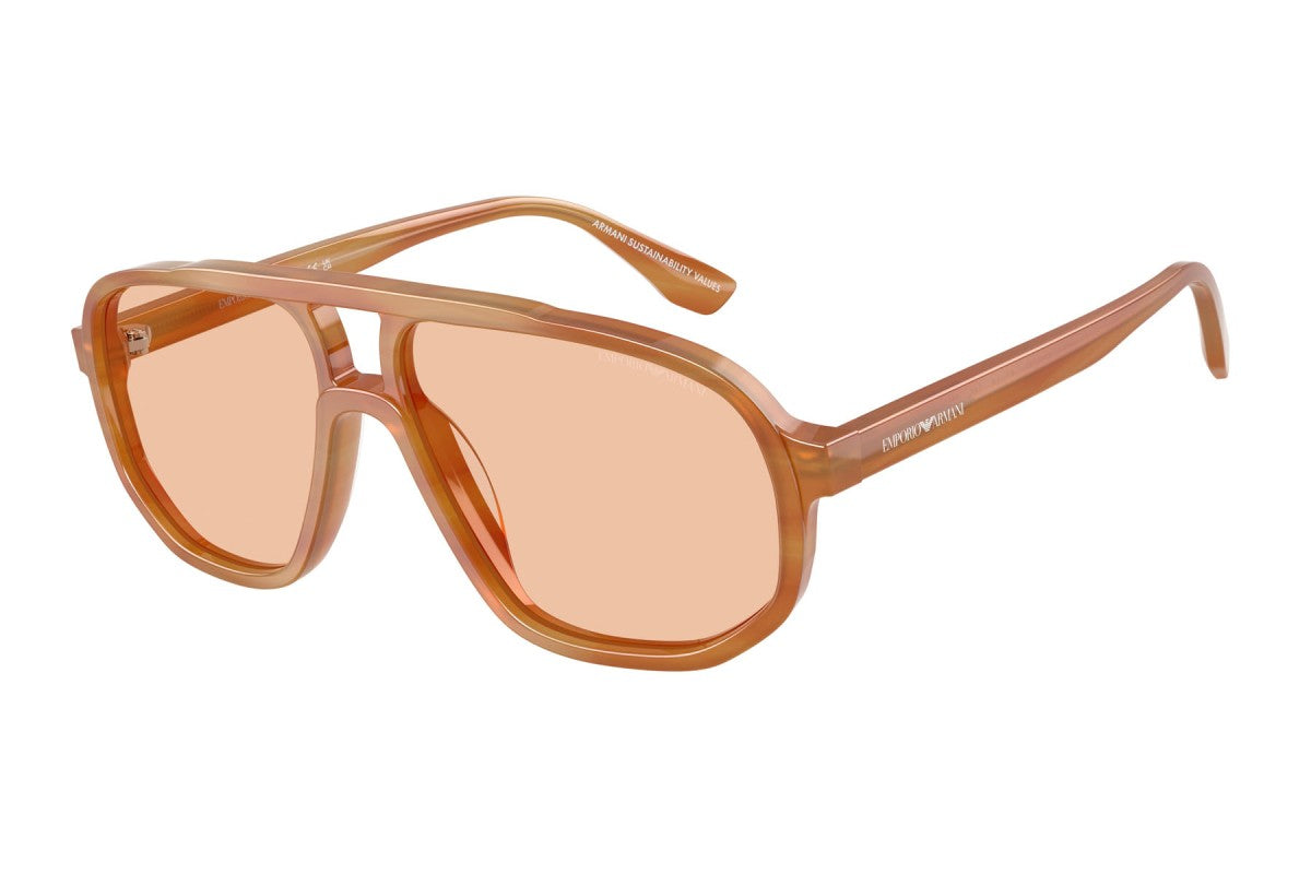 OCCHIALE DA SOLE UOMO | EMPORIO ARMANI EA 4263U - 632873 MARRONE CHIARO STRIATO - CALIBRO 57