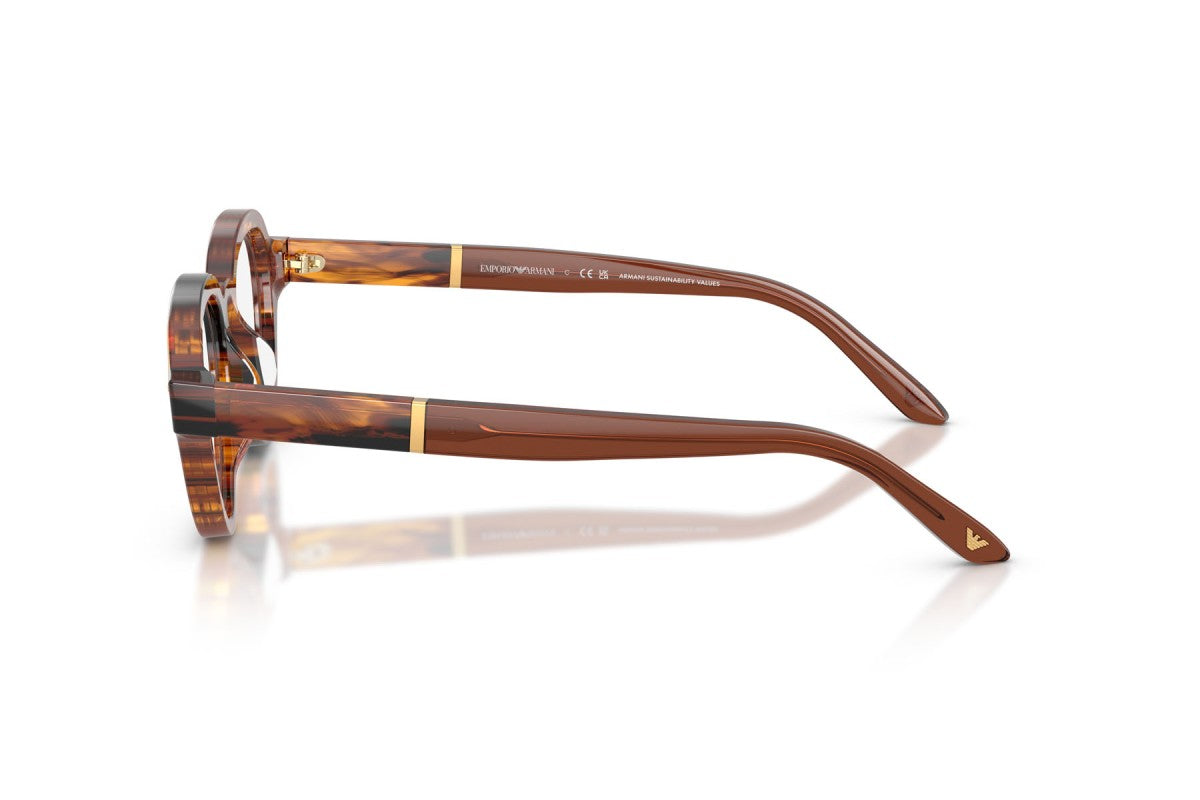 OCCHIALE DA SOLE UOMO | EMPORIO ARMANI EA 4264U - 63391W MARRONE SCURO STRIATO - CALIBRO 47