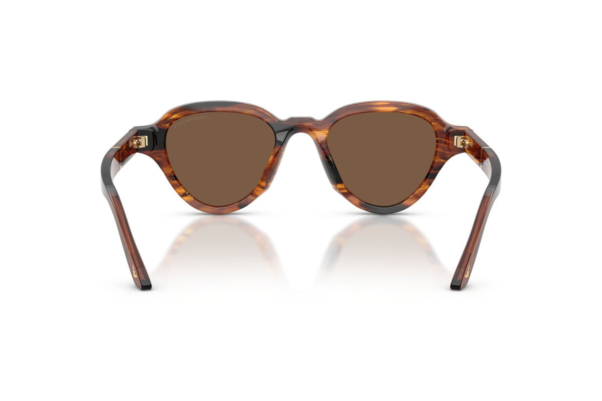 OCCHIALE DA SOLE UOMO | EMPORIO ARMANI EA 4264U - 33973 MARRONE SCURO STRIATO - CALIBRO 47