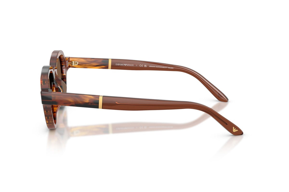 OCCHIALE DA SOLE UOMO | EMPORIO ARMANI EA 4264U - 33973 MARRONE SCURO STRIATO - CALIBRO 47