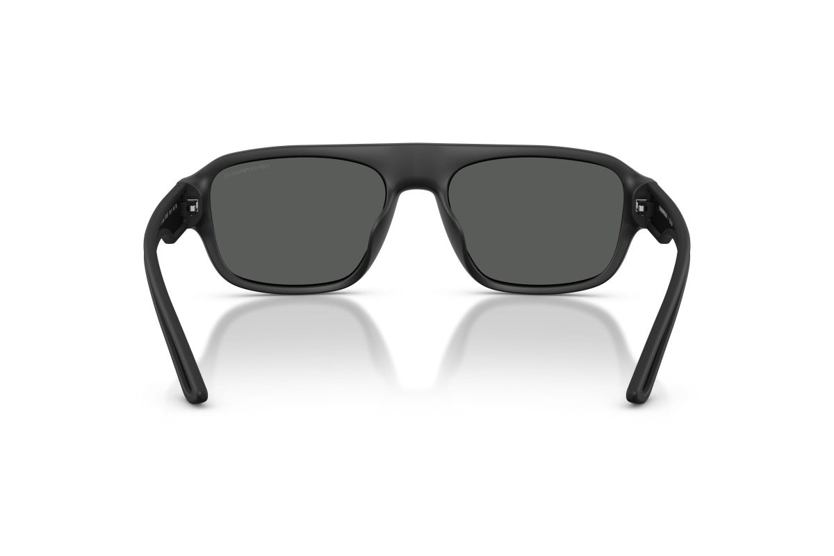 OCCHIALE DA SOLE UOMO | EMPORIO ARMANI EA 4266U - 500187 NERO OPACO GOMMATO - CALIBRO 55