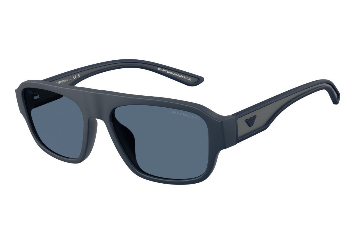 OCCHIALE DA SOLE UOMO | EMPORIO ARMANI EA 4266U - 618580 BLU OPACO GOMMATO - CALIBRO 55