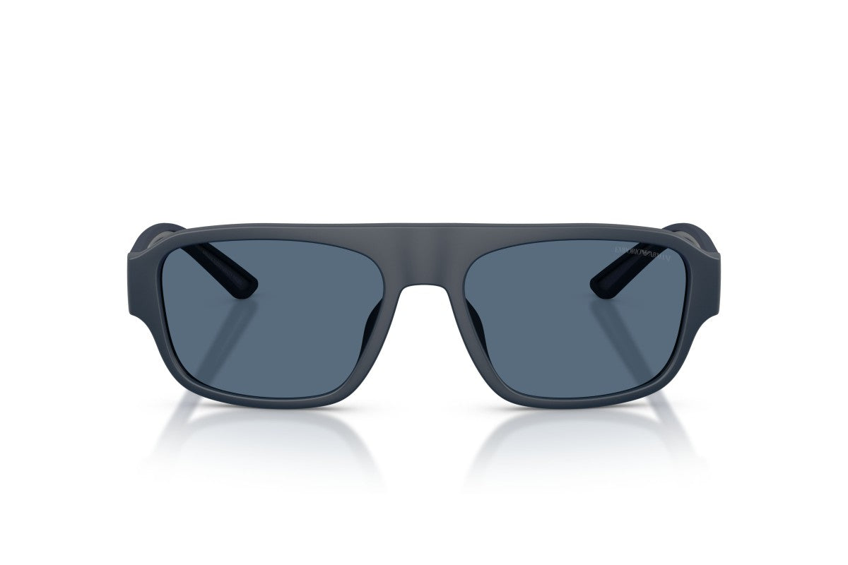 OCCHIALE DA SOLE UOMO | EMPORIO ARMANI EA 4266U - 618580 BLU OPACO GOMMATO - CALIBRO 55