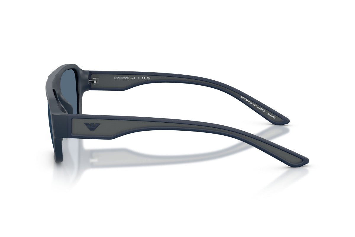 OCCHIALE DA SOLE UOMO | EMPORIO ARMANI EA 4266U - 618580 BLU OPACO GOMMATO - CALIBRO 55