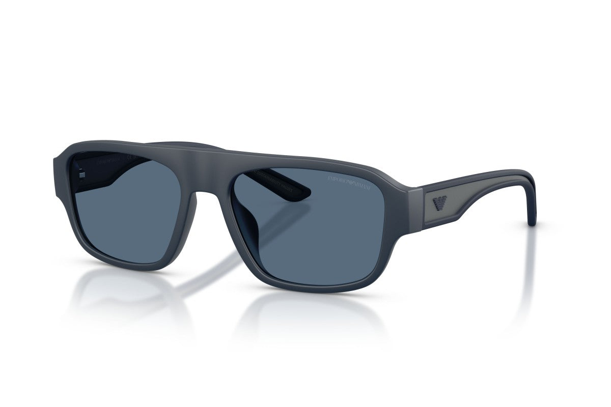 OCCHIALE DA SOLE UOMO | EMPORIO ARMANI EA 4266U - 618580 BLU OPACO GOMMATO - CALIBRO 55