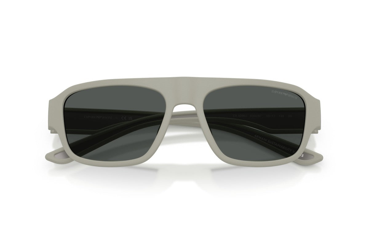 OCCHIALE DA SOLE UOMO | EMPORIO ARMANI EA 4266U - 636087 GRIGIO GOMMA - CALIBRO 55