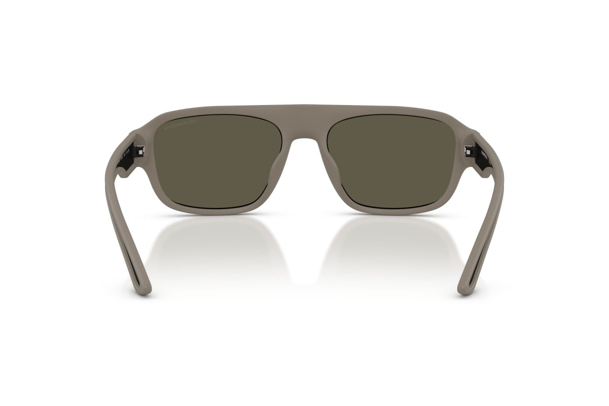 OCCHIALE DA SOLE UOMO | EMPORIO ARMANI EA 4266U - 636187 MARRONE CHIARO OPACO GOMMATO - CALIBRO 55