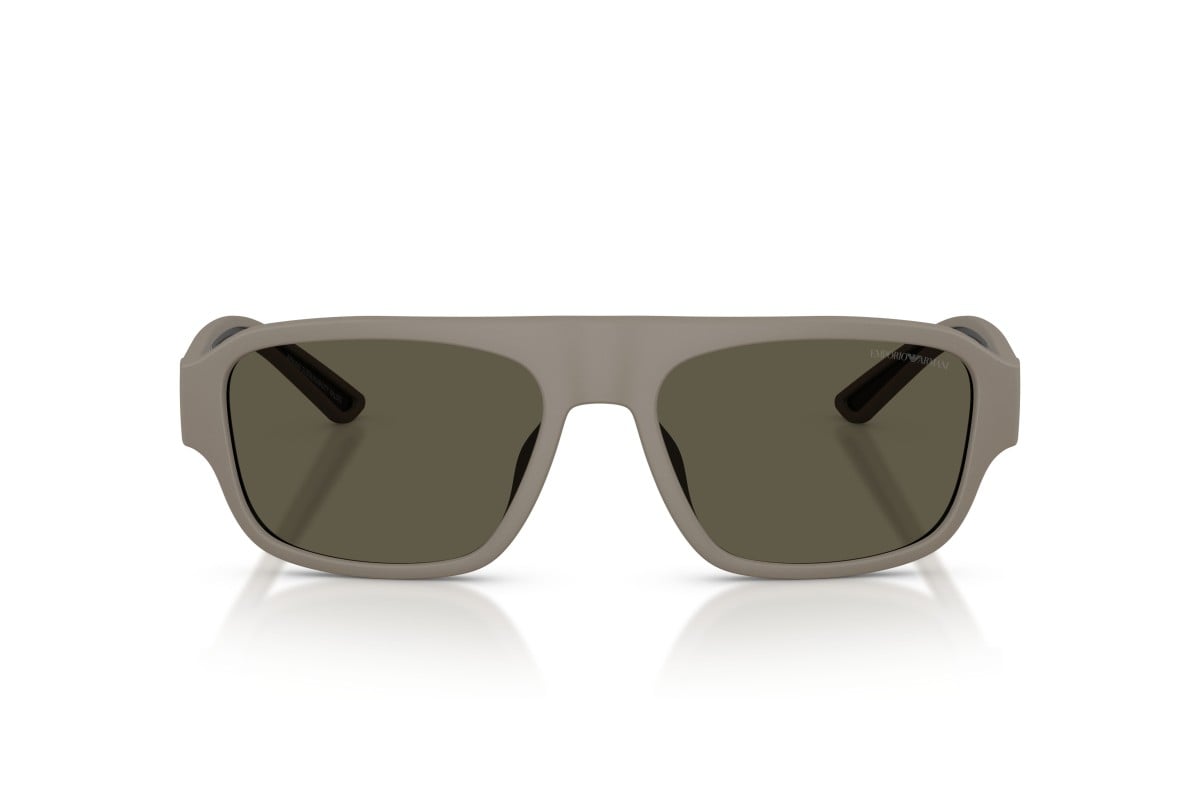 OCCHIALE DA SOLE UOMO | EMPORIO ARMANI EA 4266U - 636187 MARRONE CHIARO OPACO GOMMATO - CALIBRO 55