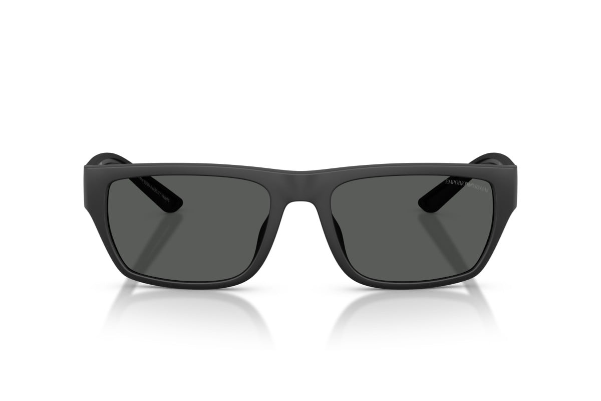 OCCHIALE DA SOLE UOMO | EMPORIO ARMANI EA 4267U - 500187 NERO OPACO GOMMATO - CALIBRO 57