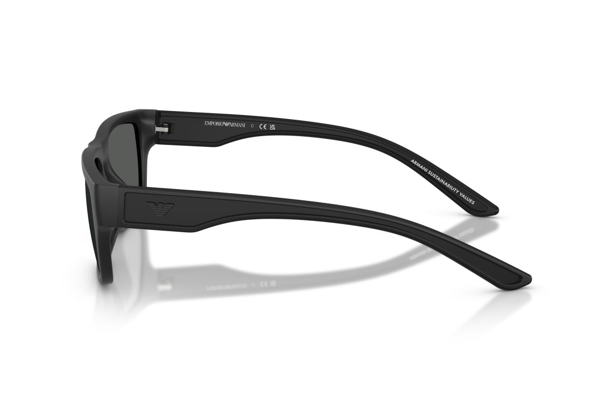 OCCHIALE DA SOLE UOMO | EMPORIO ARMANI EA 4267U - 500187 NERO OPACO GOMMATO - CALIBRO 57