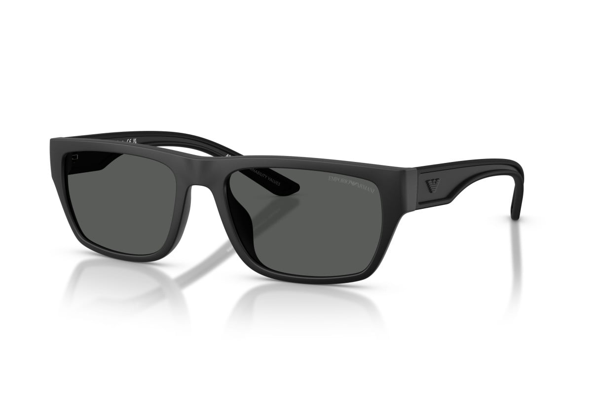 OCCHIALE DA SOLE UOMO | EMPORIO ARMANI EA 4267U - 500187 NERO OPACO GOMMATO - CALIBRO 57