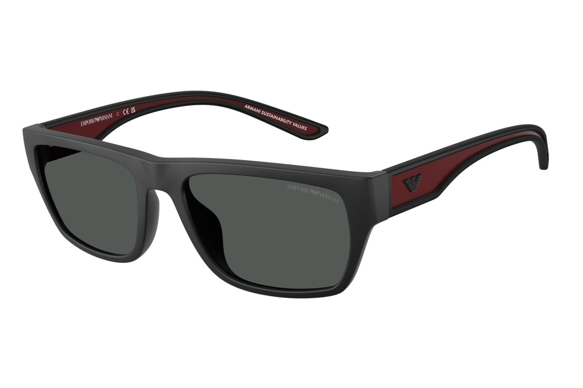 OCCHIALE DA SOLE UOMO | EMPORIO ARMANI EA 4267U - 500987 NERO OPACO GOMMATO - CALIBRO 57