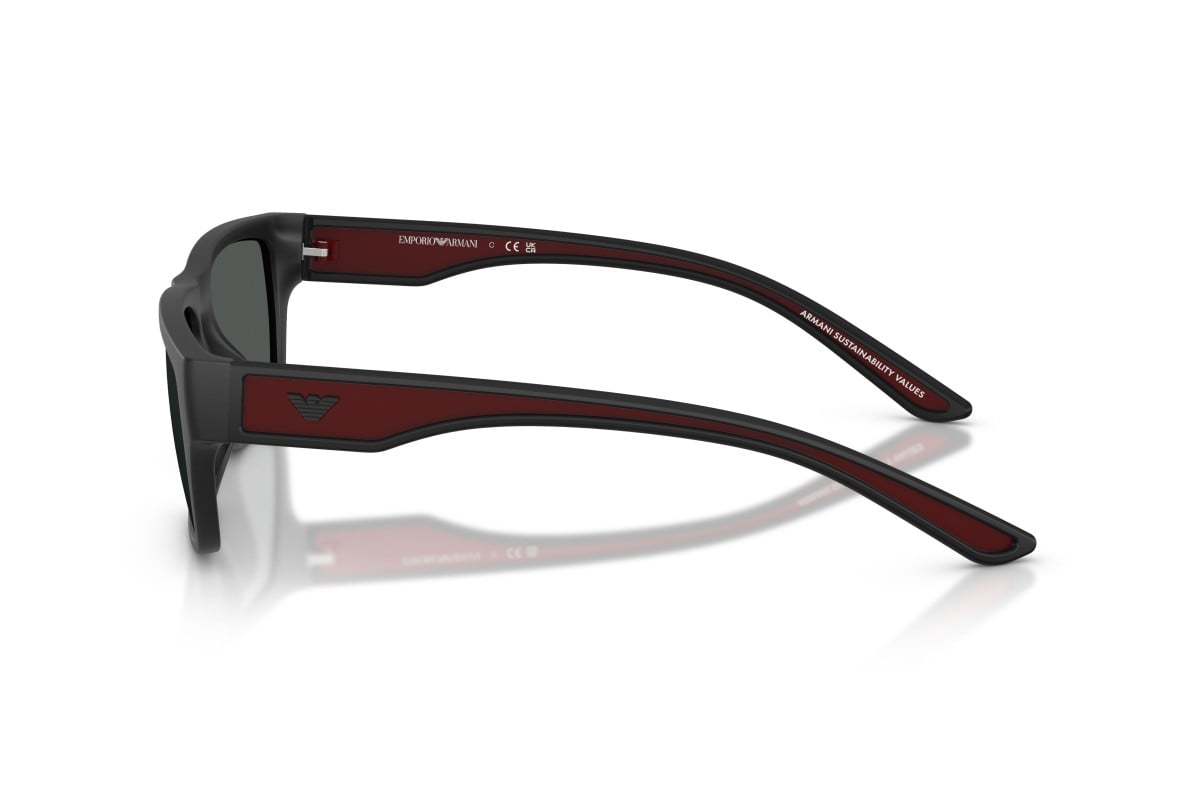 OCCHIALE DA SOLE UOMO | EMPORIO ARMANI EA 4267U - 500987 NERO OPACO GOMMATO - CALIBRO 57