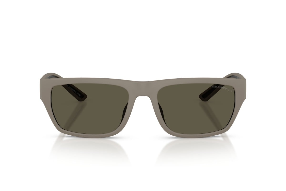 OCCHIALE DA SOLE UOMO | EMPORIO ARMANI EA 4267U - 636187 MARRONE CHIARO OPACO GOMMATO - CALIBRO 57