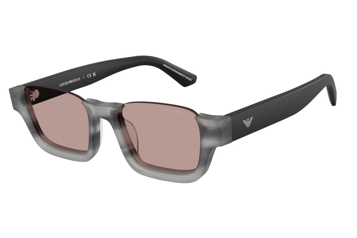 OCCHIALE DA SOLE UNISEX | EMPORIO ARMANI EA 4268U - 63677N GRIGIO AVANA STRIATO - CALIBRO 58