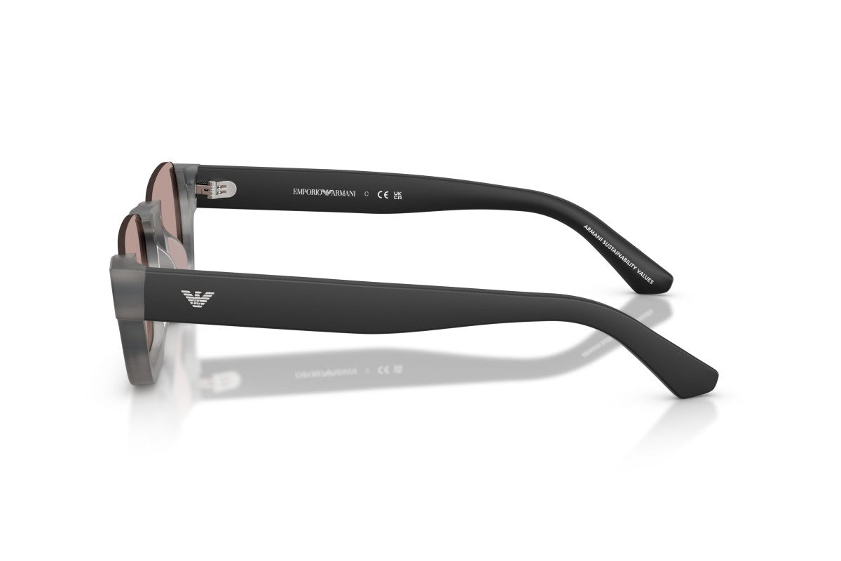 OCCHIALE DA SOLE UNISEX | EMPORIO ARMANI EA 4268U - 63677N GRIGIO AVANA STRIATO - CALIBRO 58